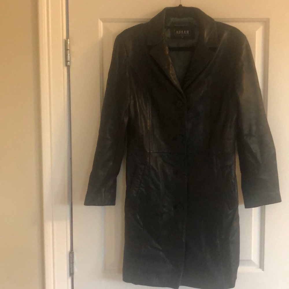 GUC Jonathan Adler leather coat